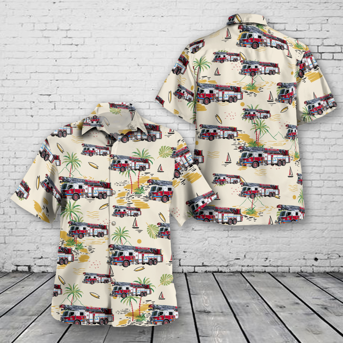 The Woodlands, Texas, The Woodlands Fire Department Hawaiian Shirt