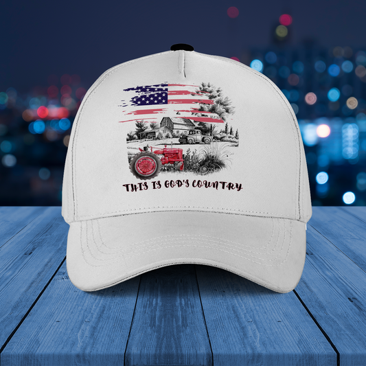 This is God's Country US Flag Baseball Cap