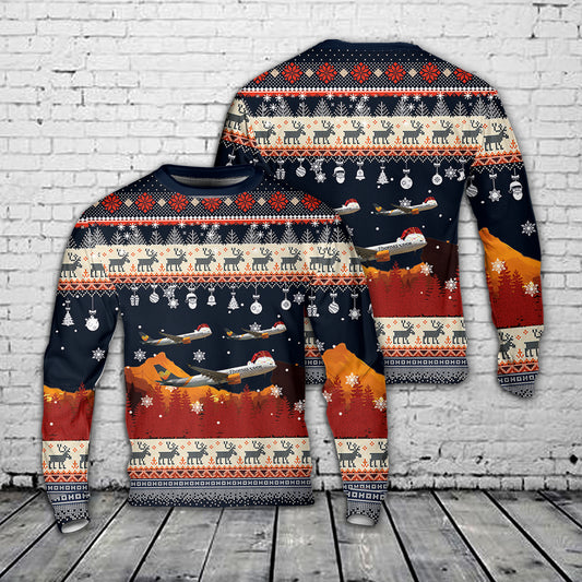 Thomas Cook Airlines Airbus A330-200 Christmas AOP Knitted Sweater