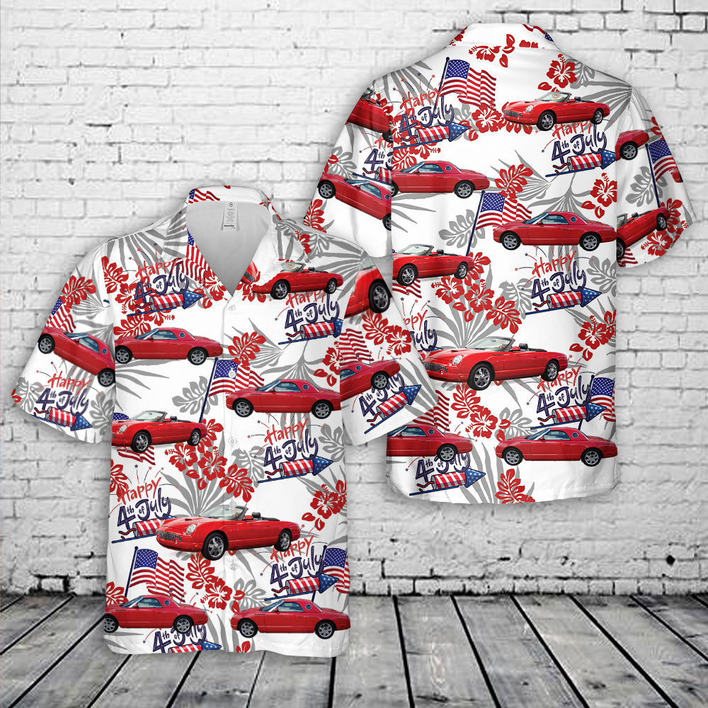 Torch Red 2002 Thunderbird, 4th Of July Hawaiian Shirt