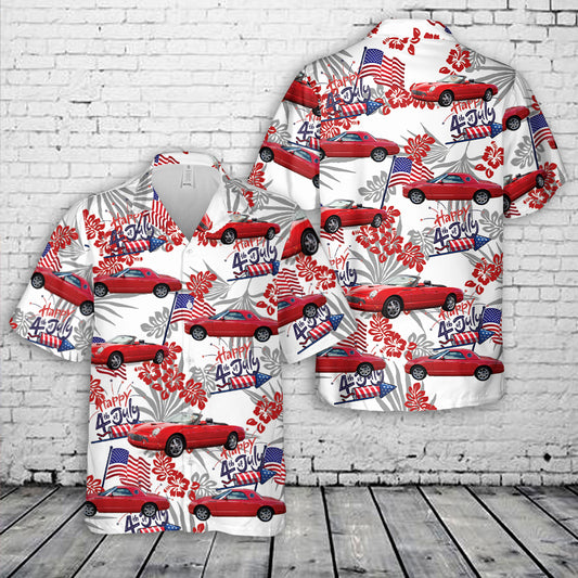 Torch Red 2002 Thunderbird, 4th Of July Hawaiian Shirt