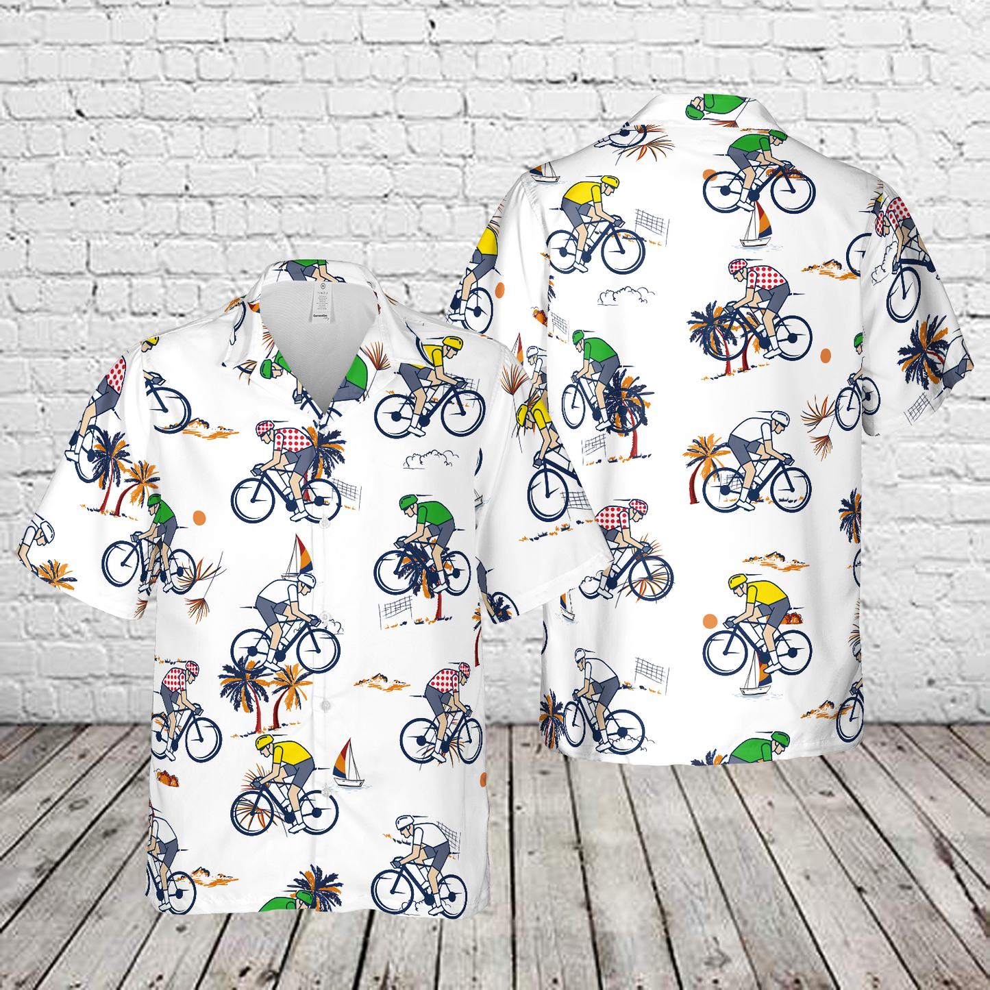 Tour De France Cycling Hawaiian Shirt