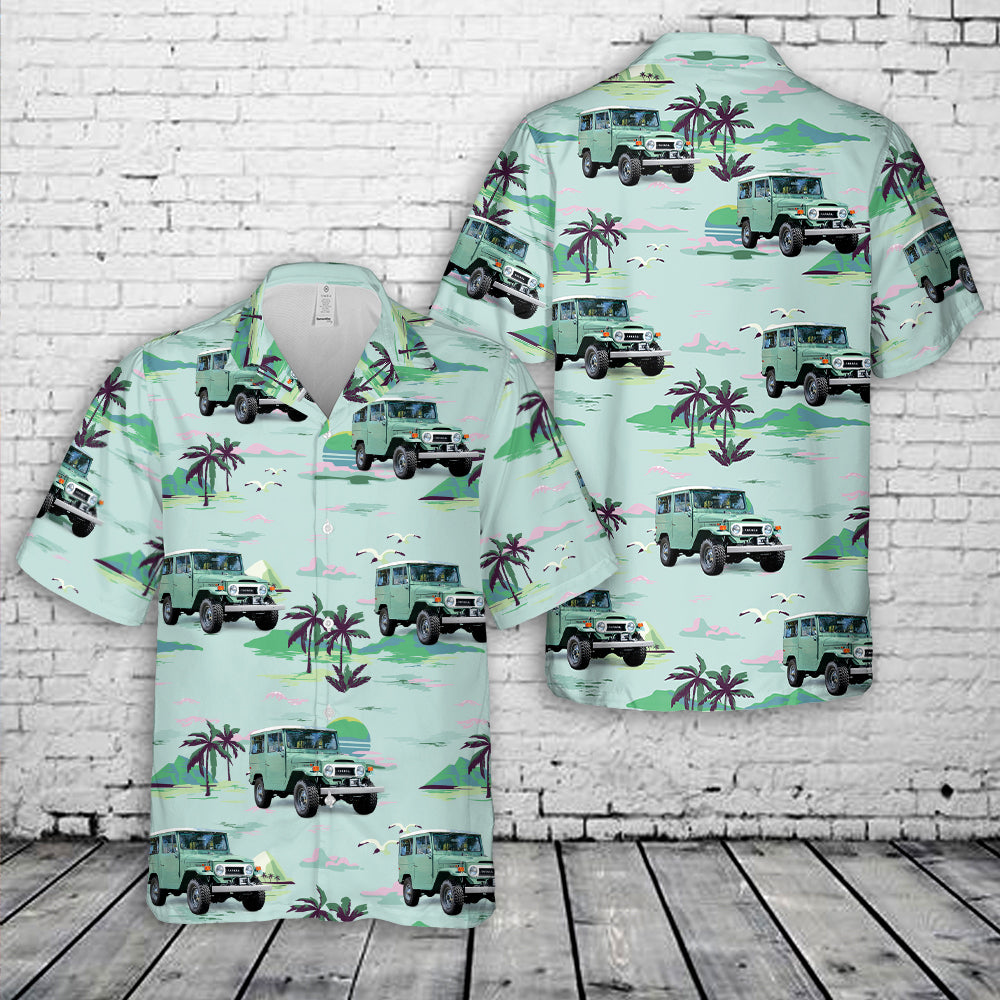 Toyota Land Cruiser FJ40 Green Hawaiian Shirt