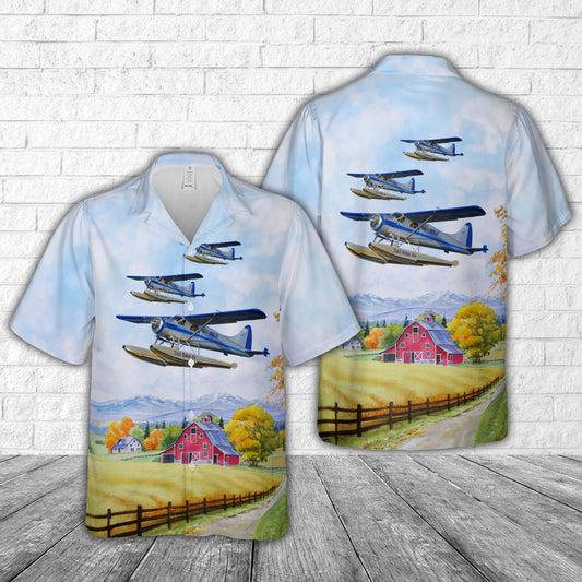 Trail Ridge Air 1954 De Havilland Canada DHC-2 Beaver Mk.I C N 908 Hawaiian Shirt