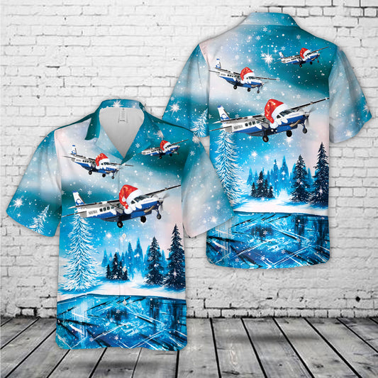 Tropic Ocean Airways Cessna 208B Grand Caravan Christmas Hawaiian Shirt