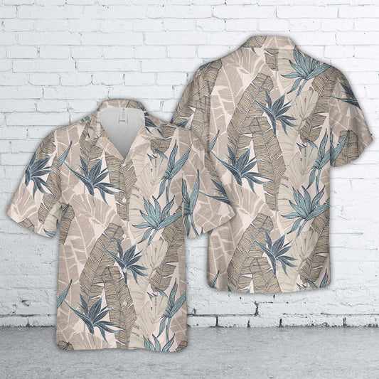 Tropical Bird Of Paradise Flower Hawaiian Shirt