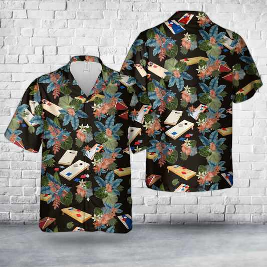 Tropical Cornhole Hawaiian Shirt
