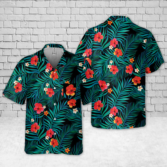 Tropical Style 1 Pocket Hawaiian Shirt
