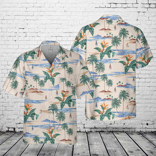 Tropical Style 3 Pocket Hawaiian Shirt