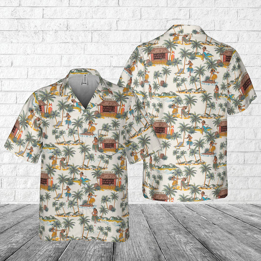 Tropical Style 5 Pocket Hawaiian Shirt