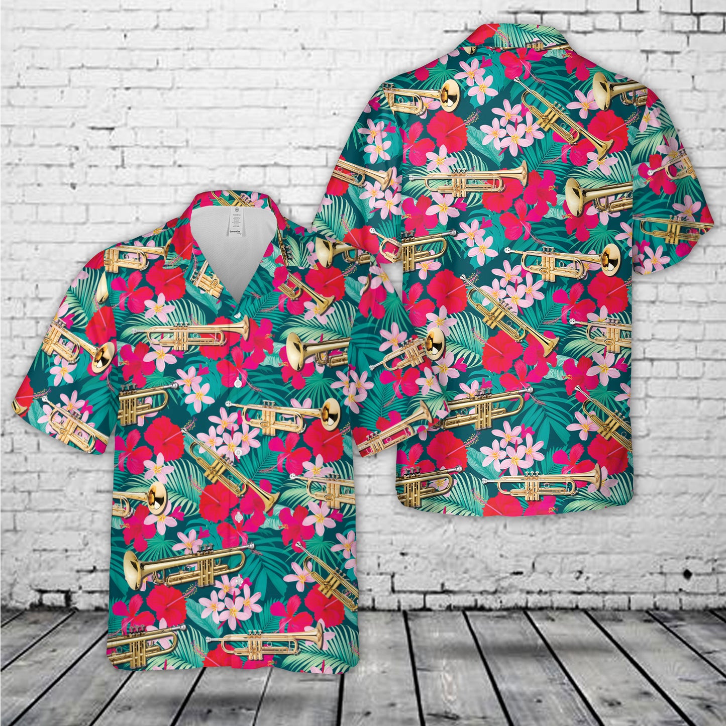 Trumpet Tropical Hawaiian Shirt