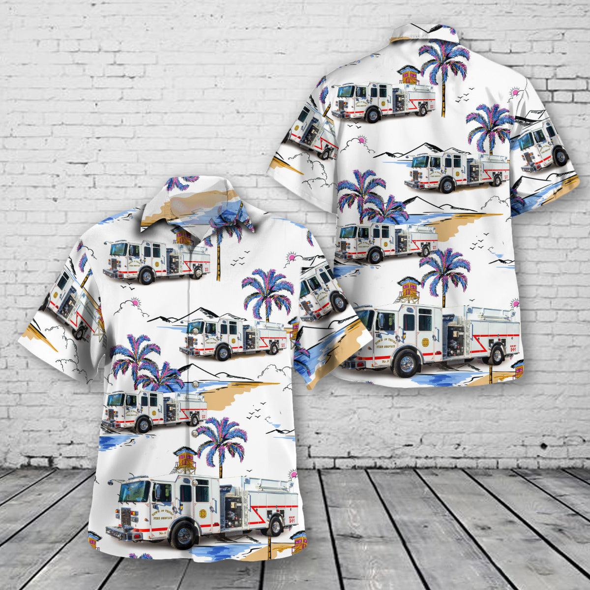 Truro, Nova Scotia, Truro Fire Service Hawaiian Shirt