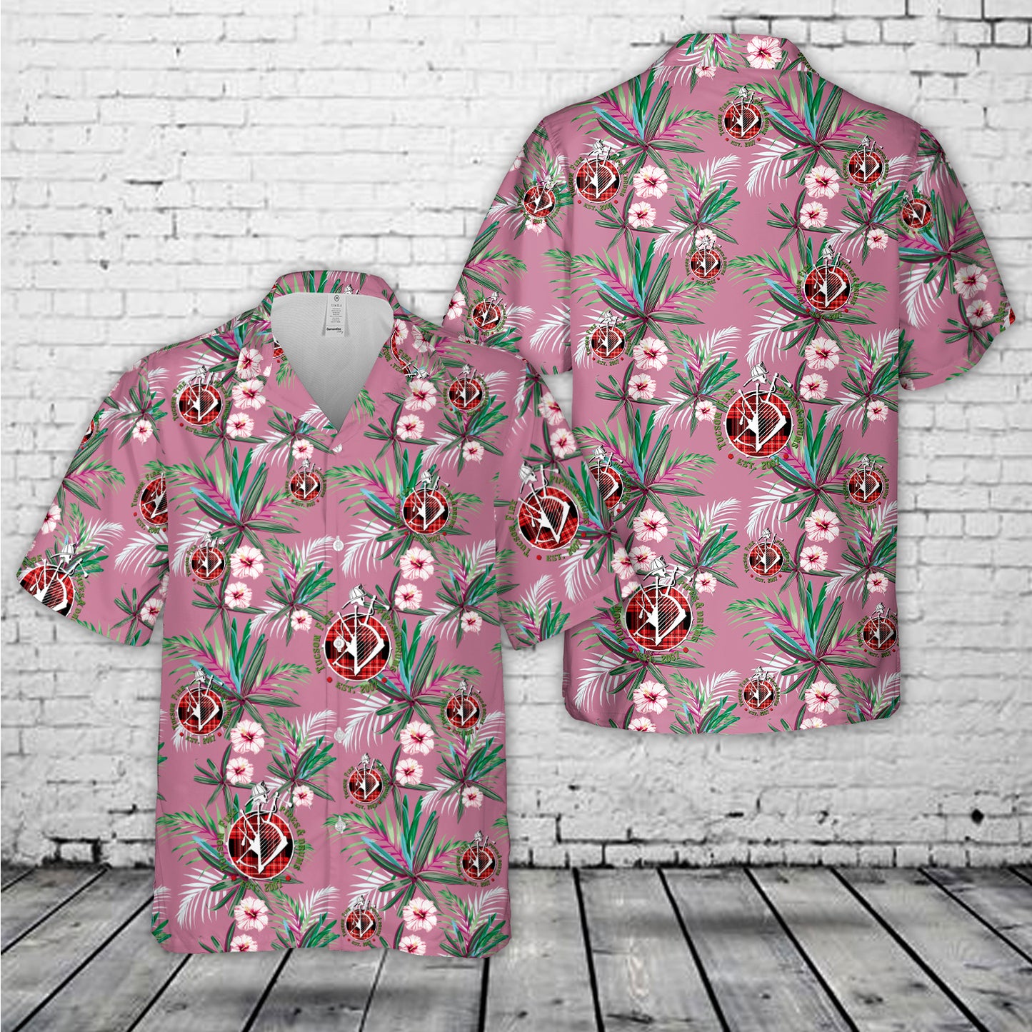 Tucson, AZ, Tucson Fire Pipes and Drums Hawaiian Shirt