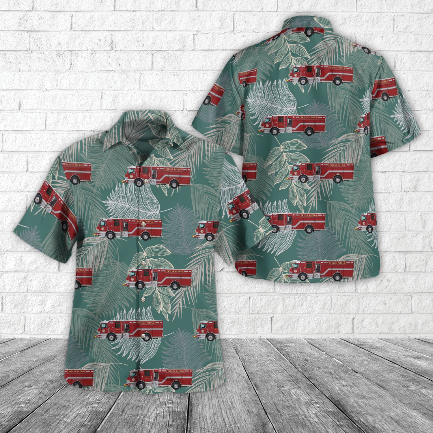 Tucson, Arizona, Pascua Pueblo Fire Department Hawaiian Shirt