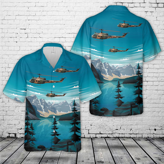 Turkish Air Force Bell UH-1H Iroquois (205) Hawaiian Shirt