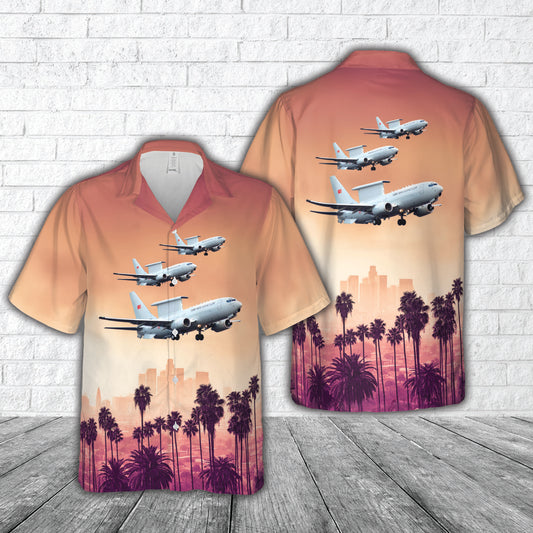 Turkish Air Force Boeing 737 AEW&C Peace Eagle (code 13-001) Hawaiian Shirt