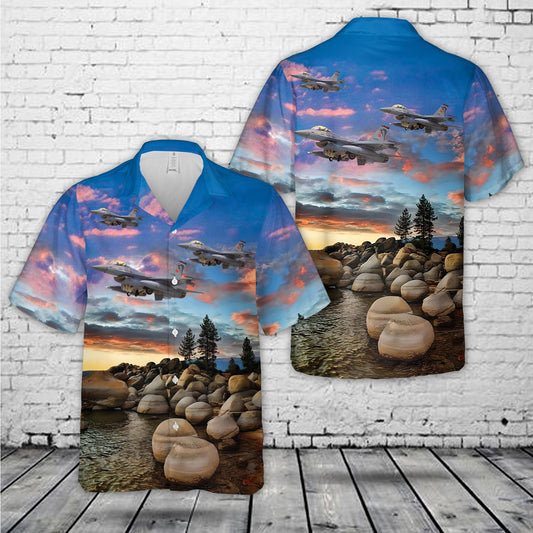 Turkish Air Force Lockheed Martin F-16C Fighting Falcon Hawaiian Shirt