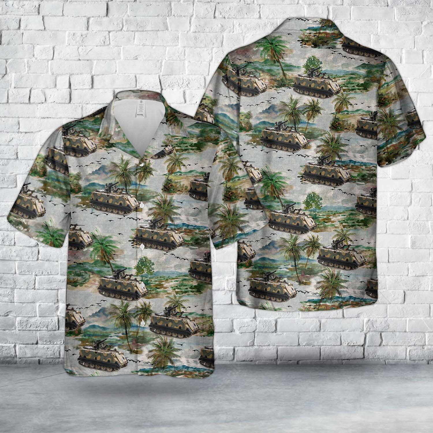 Turkish Army M113 Tank Hawaiian Shirt