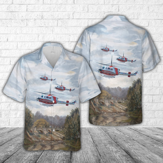 Turkish Coast Guard Helicopter Tcsg 514 Hawaiian Shirt
