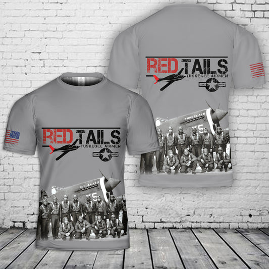 Tuskegee Airmen Red Tails 3D T-Shirt
