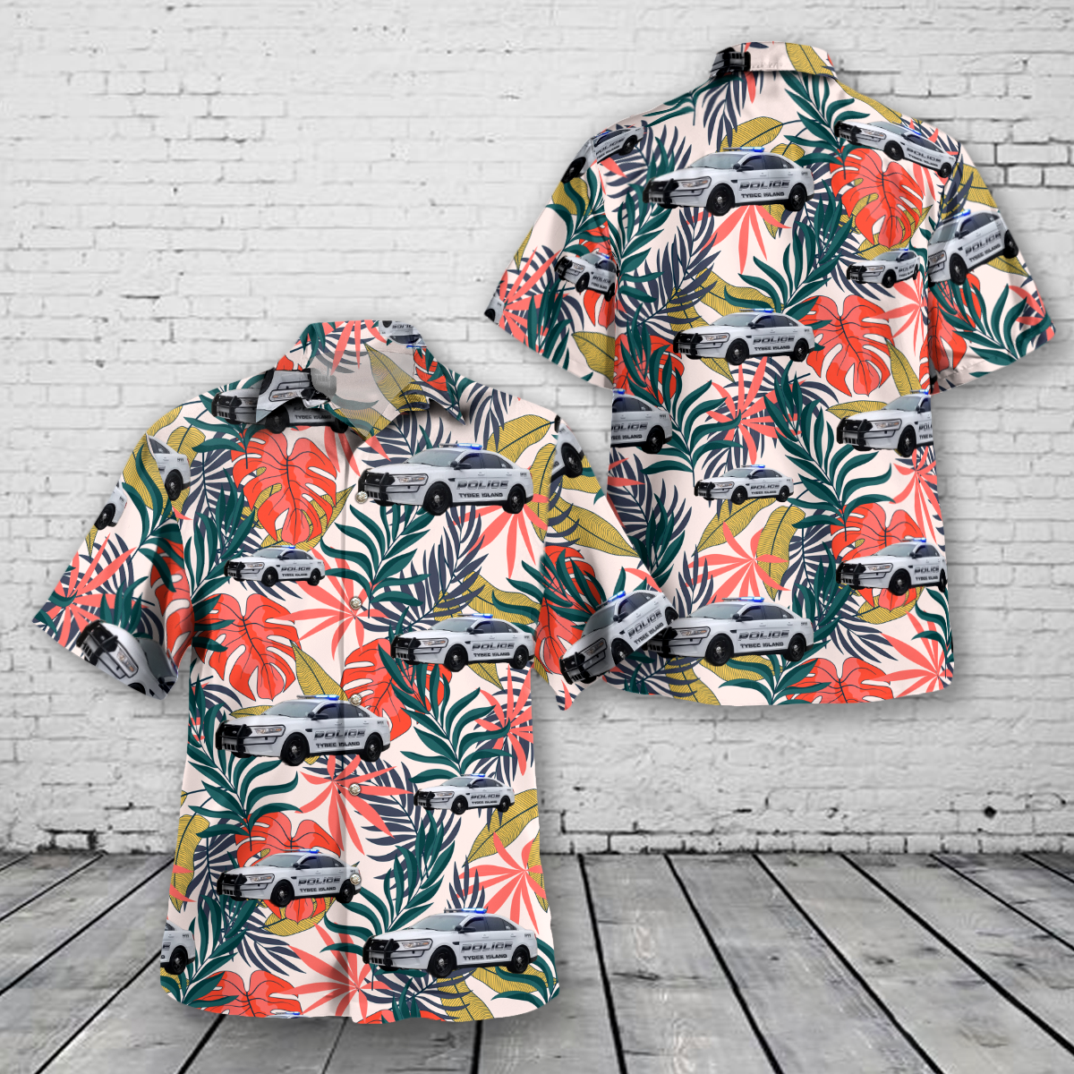 Tybee Island GA Police Department Hawaiian Shirt