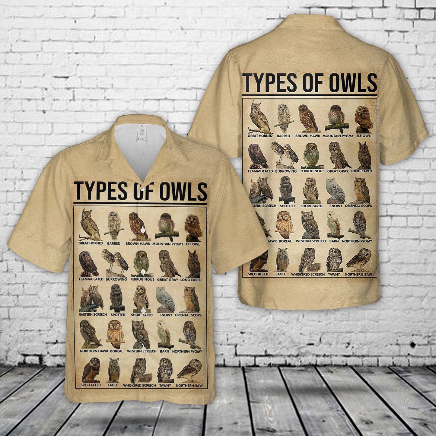 Types Of Owls Hawaiian Shirt