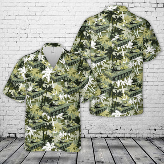 U.S. M551 Sheridan Airborne Tank (Vietnam War) Hawaiian Shirt