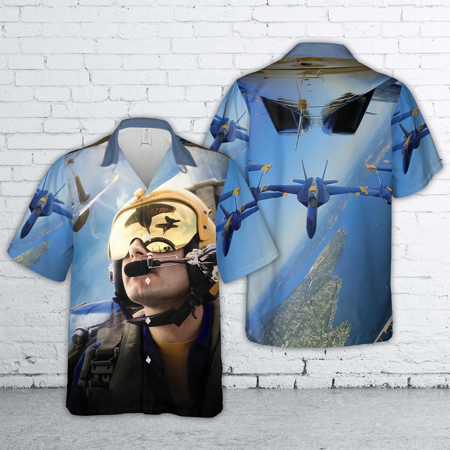 US Navy Blue Angels Hawaiian Shirt