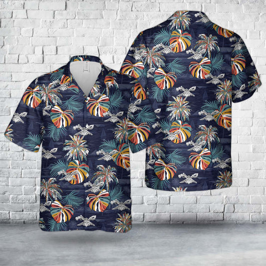 U.S. Navy Enlisted Special Warfare Combatant - Craft Crewman (SWCC) Specialist BADGE Hawaiian Shirt