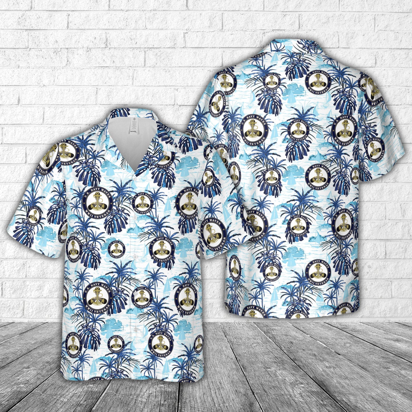 U.S. Navy Waves WWII Veteran Hawaiian Shirt