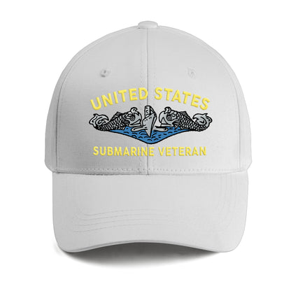 U.S. Submarine Veteran Embroidered Cap
