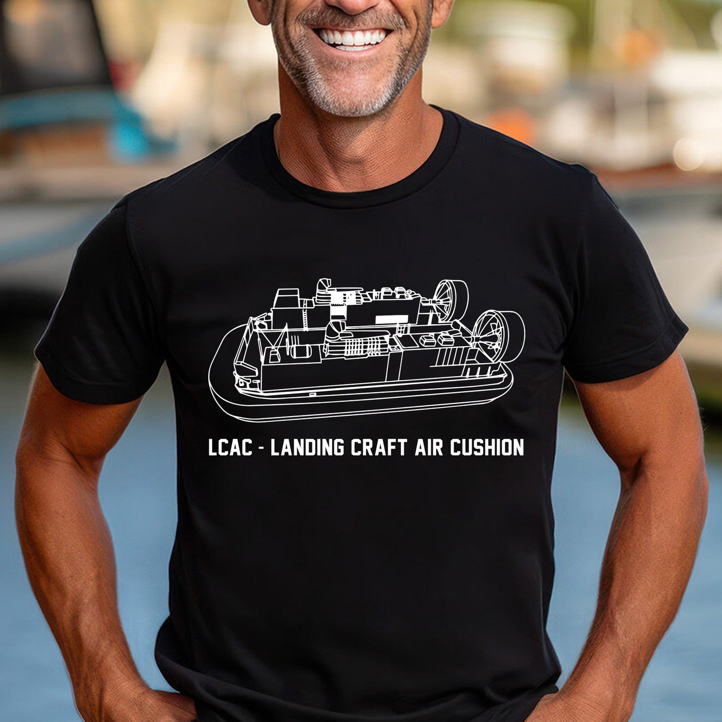 U.S Navy Landing Craft Air Cushion Classic Unisex T-Shirt Gildan 5000 (Made In US)