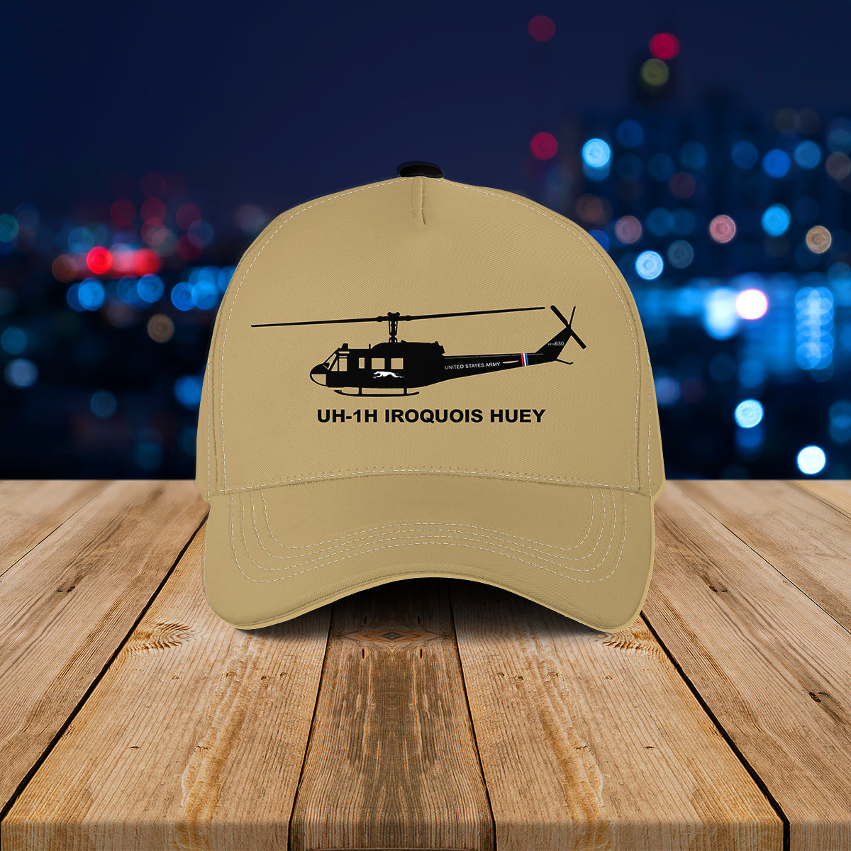 UH-1H Iroquois Huey - Greyhounds - ARMY Utility Helicopter Baseball Cap