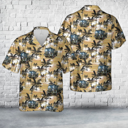 UK Bedford MK Light Recovery Vehicle Hawaiian Shirt