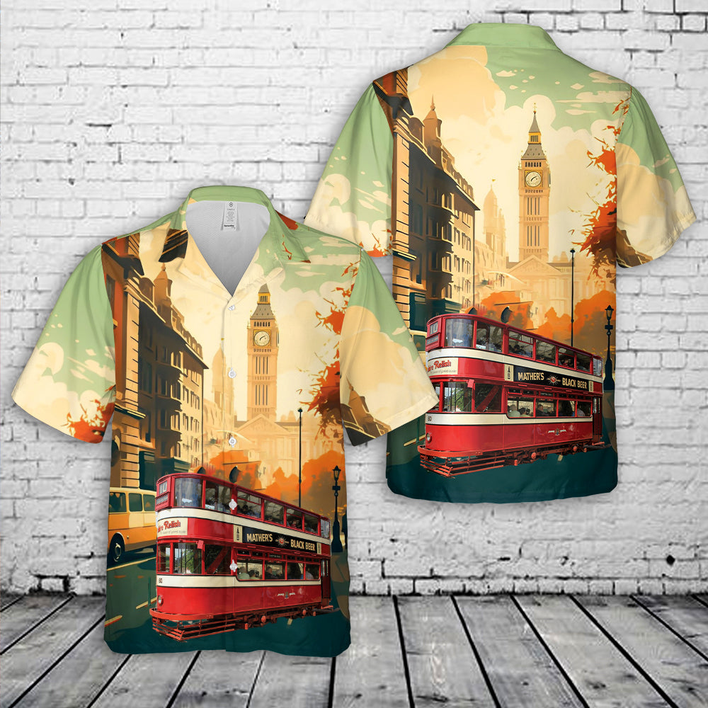 UK Leeds Tram 180 Hawaiian Shirt
