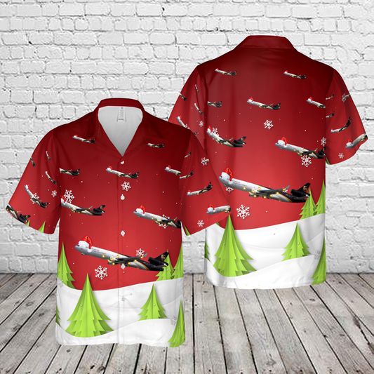 UPS McDonnell Douglas MD-11(F) Christmas Hawaiian Shirt