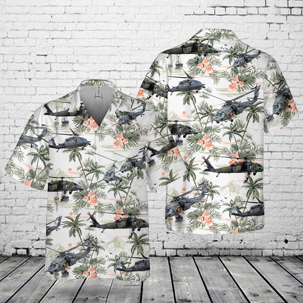USAF 306th Rescue Squadron HH-60G PAVE HAWK Pocket Hawaiian Shirt