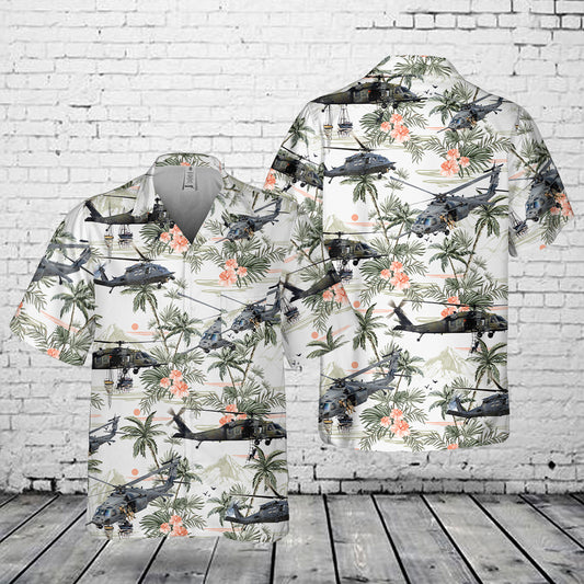 USAF 306th Rescue Squadron HH-60G PAVE HAWK Pocket Hawaiian Shirt