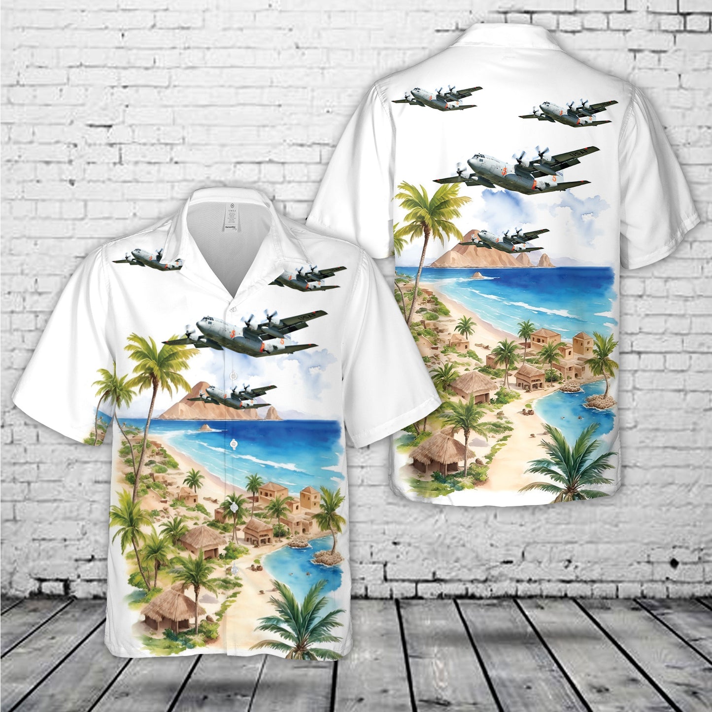 USAF 731st Airlift Squadron 302nd Airlift Wing, Lockheed C-130 Hercules Hawaiian Shirt