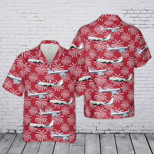 USAF RC-135 Rivet Joint Recon Airplane 4th July 250th Anniversary 1776-2026 Hawaiian Shirt
