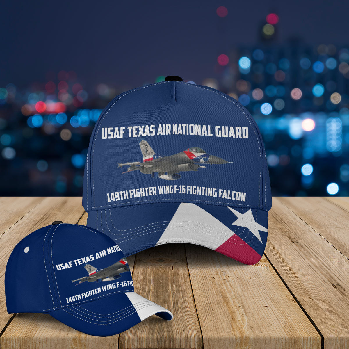 USAF Texas Air National Guard 149th Fighter Wing F-16 Fighting Falcon Baseball Cap