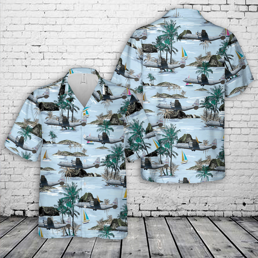 USAF Texas Air National Guard C-130J Dyess AFB, TX Hawaiian Shirt