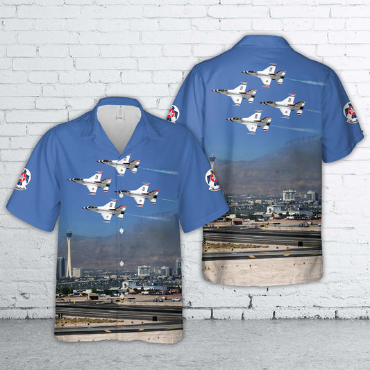 USAF Thunderbirds Show Nellis Air Force Base Hawaiian Shirt