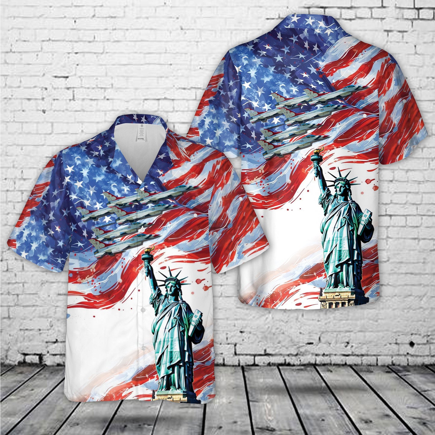 USAF Thunderbirds, 4th Of July Hawaiian Shirt