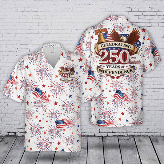 USA 250th Anniversary 1776-2026 July 4th Independence Day Hawaiian Shirt