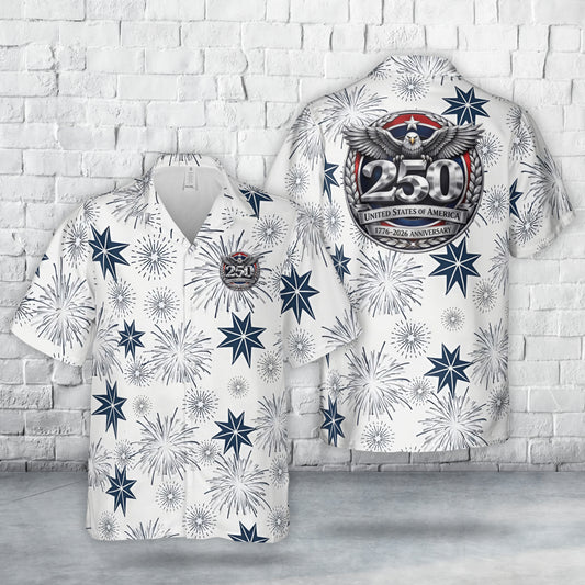 USA 250th Anniversary 1776-2026 July 4th Independence Day Hawaiian Shirt