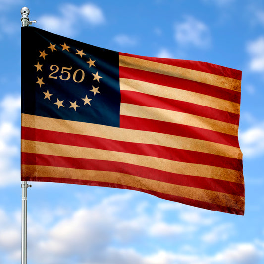 USA 250th Birthday Betsy Ross House Flag