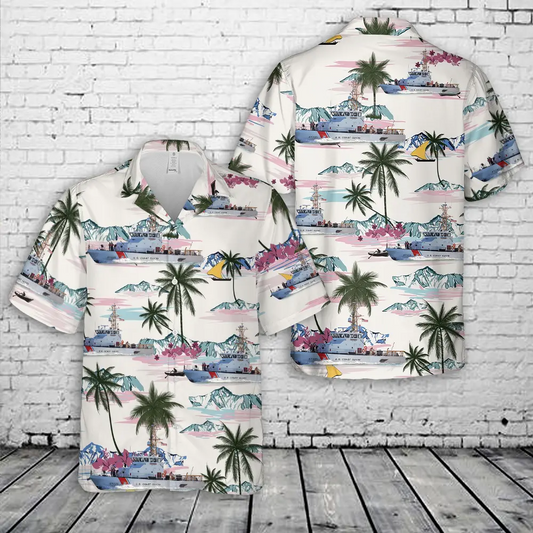 USCGC Narwhal, WPB 87335, US Coast Guard Station Corona del Mar Hawaiian Shirt