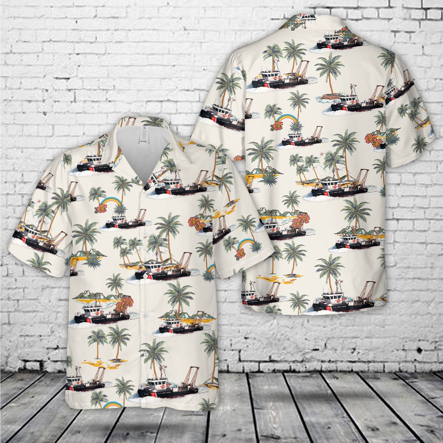 USCG 49' BUSL BOUY Boat Hawaiian Shirt