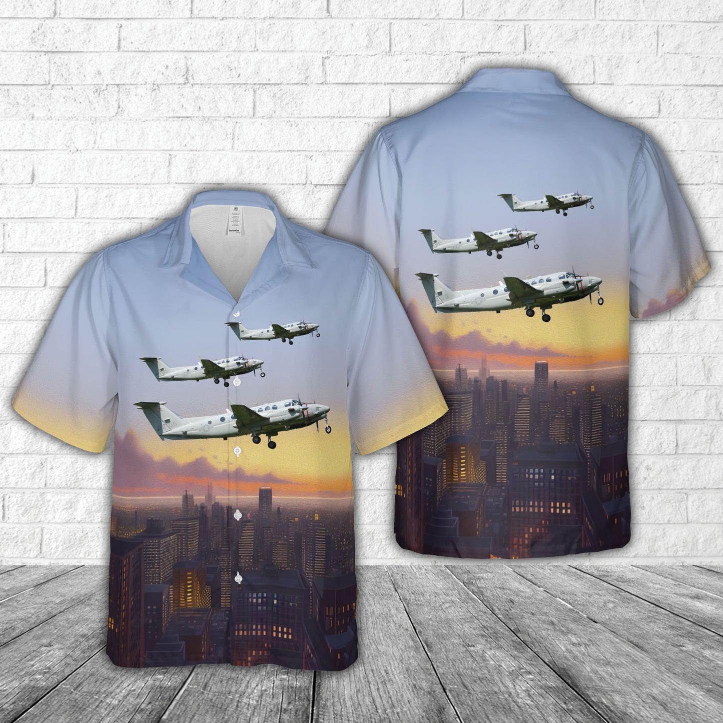 USMC Beechcraft UC-12W Huron Hawaiian Shirt